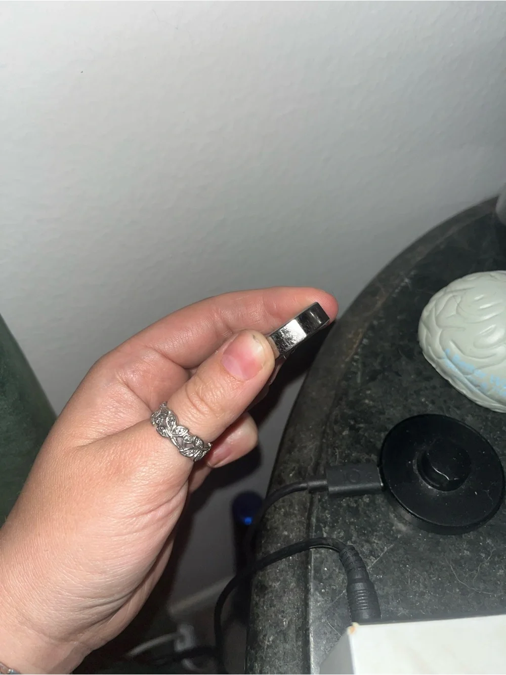 Silver Size 9 Oura Ring Generation 3